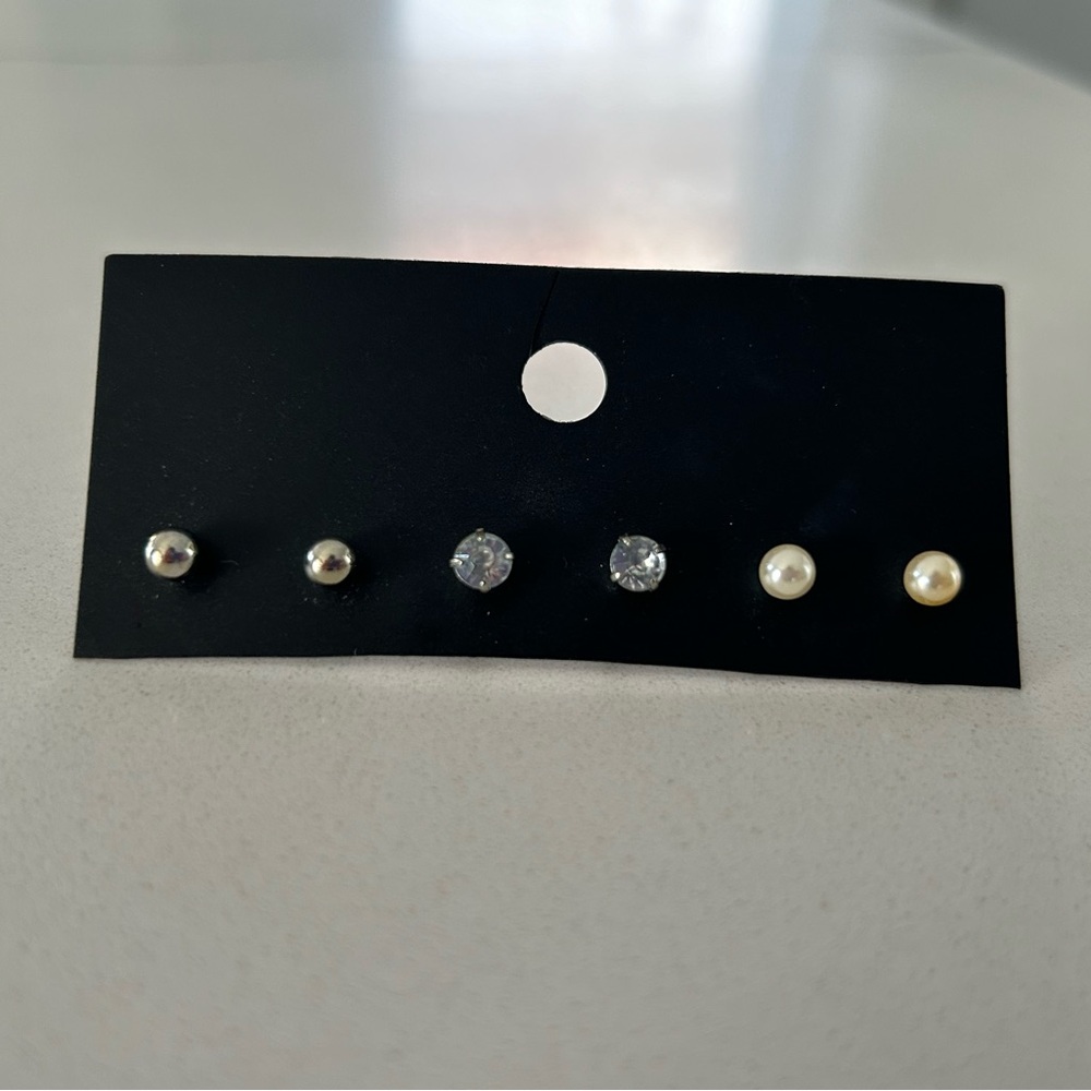 H&M Silver and Gold Stud Earrings Set
